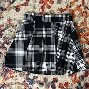 Plaid High-Waisted Skirt (Set Item)